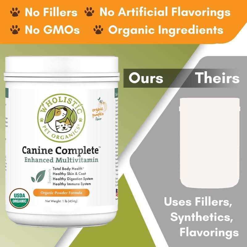 Wholistic Pet Organics Canine Complete Organic Pumpkin Supplement for Dogs - Healthber
