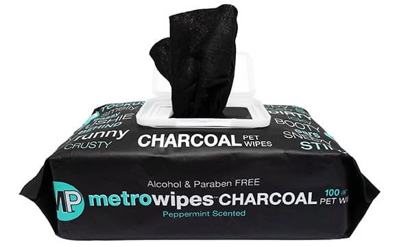 Metro Wipes Charcoal Peppermint Pet Wipes - Healthber
