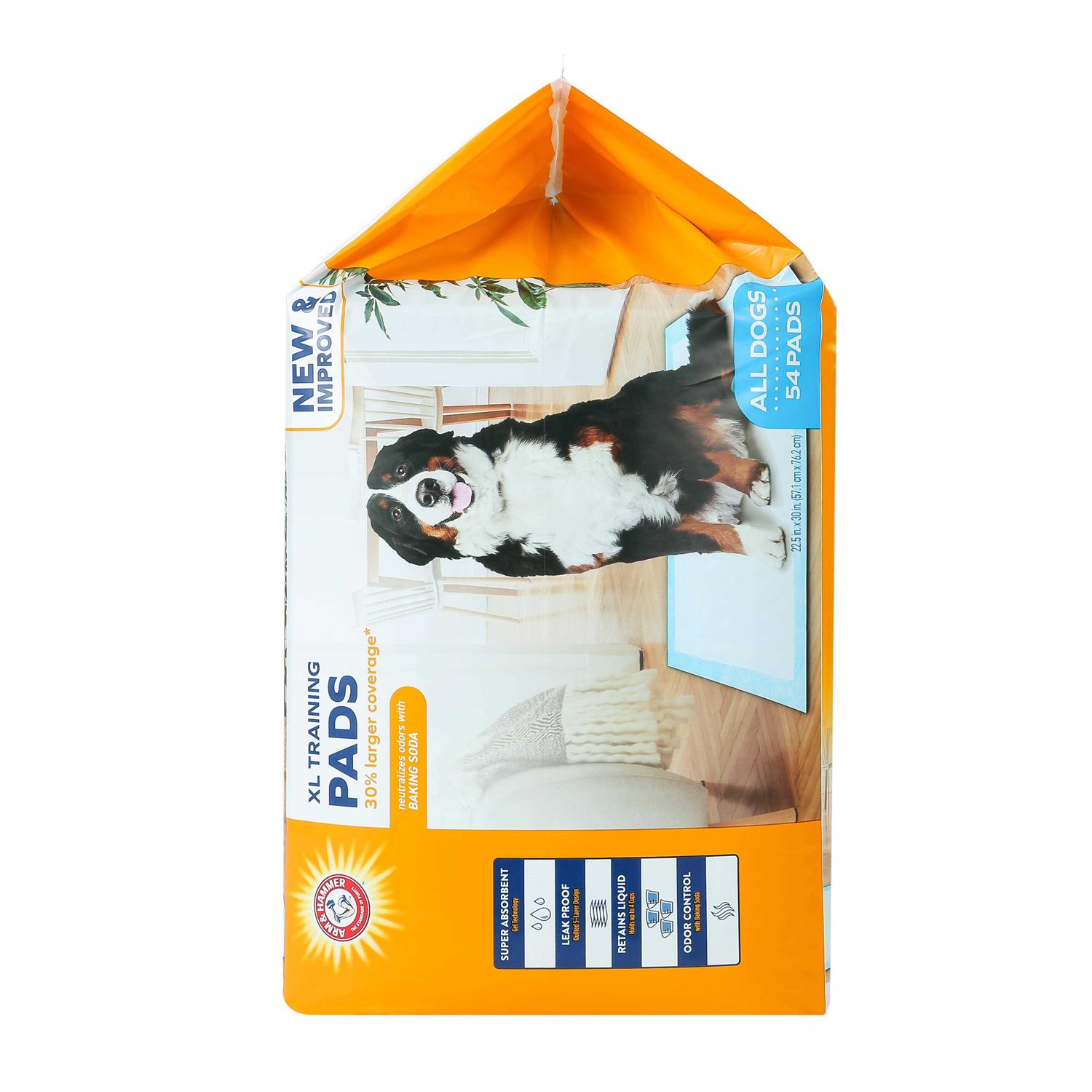 Arm & Hammer for Dogs XL Training Pads 30% Larger Coverage New & Improved Super Absorbent - Healthber