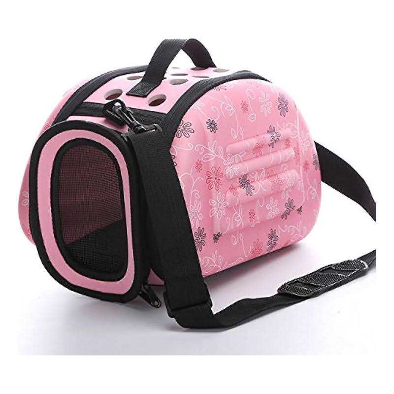 Petall Foldable Pet Dog Carrier Cage Collapsible Travel Kennel Portable Pet Carrier Outdoor Shoulder Bag for Puppy Dog Cat - Healthber
