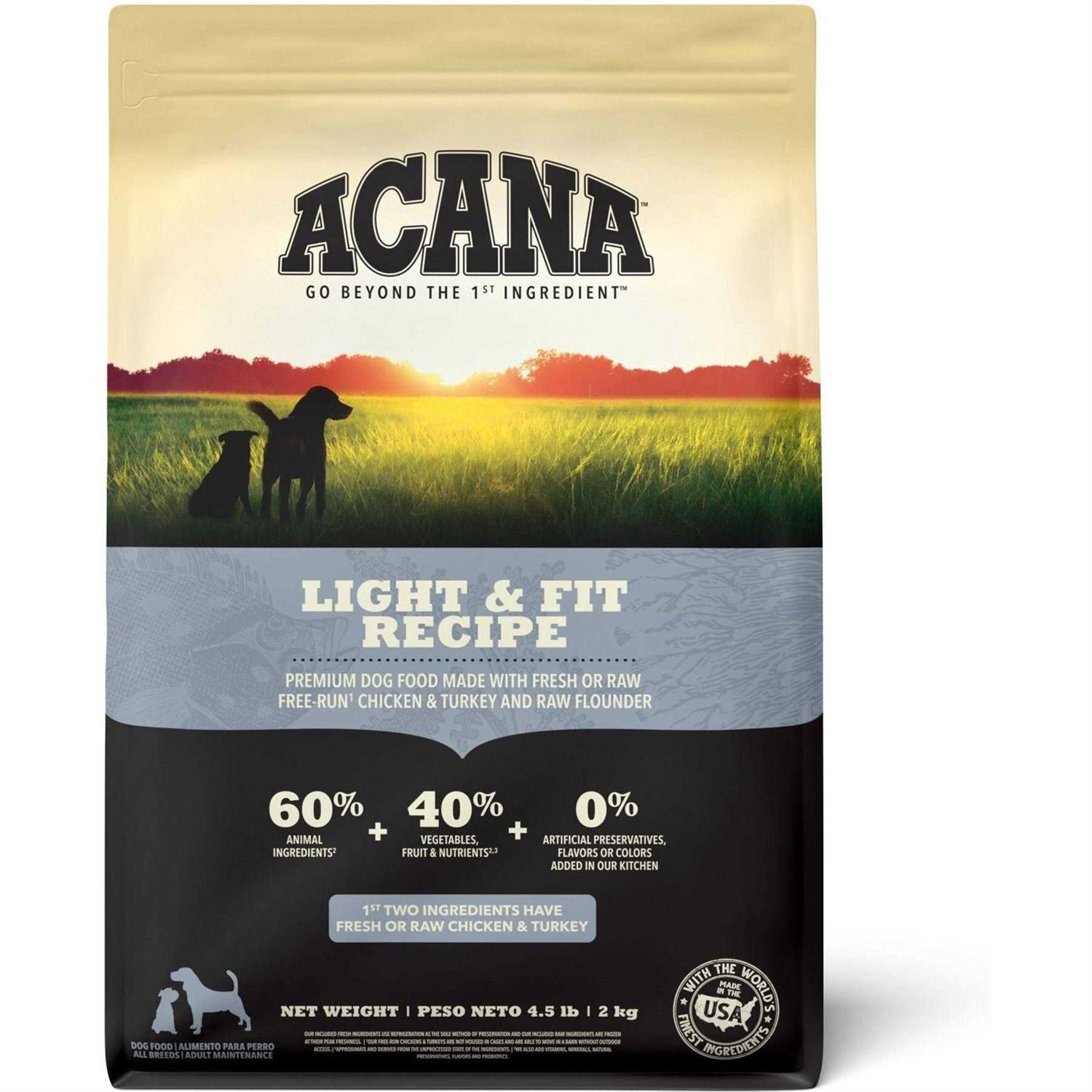 Acana Light & Fit Dry Dog Food - Healthber
