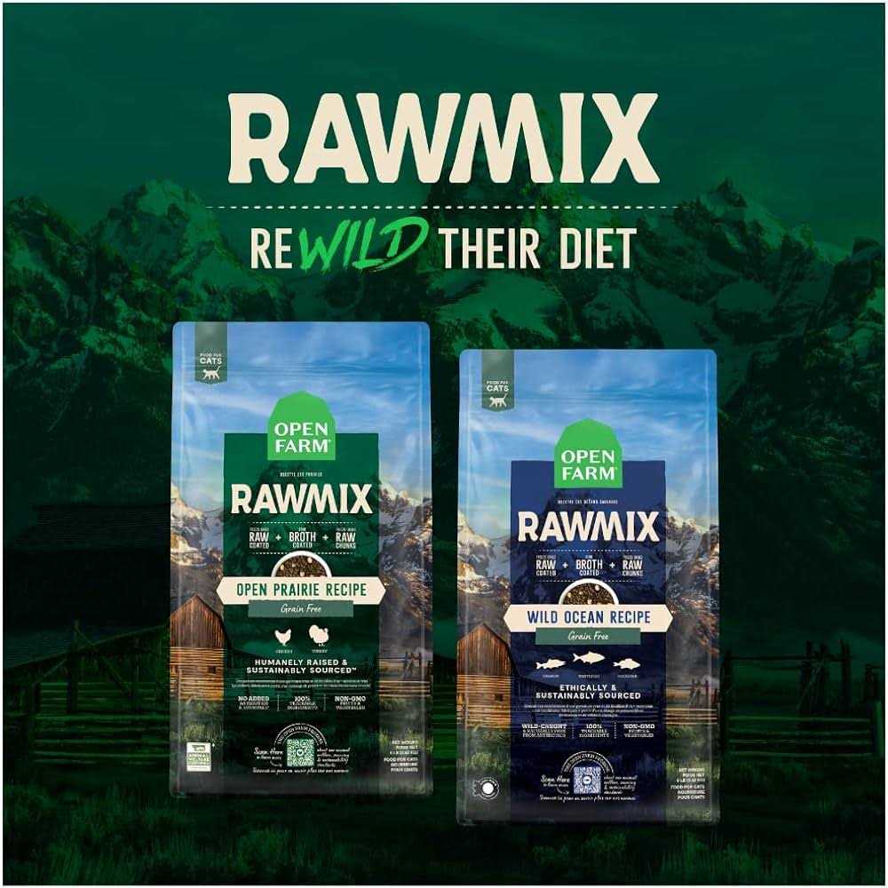 Open Farm Grain Free RawMix Wild Ocean Dry Cat Food - Healthber