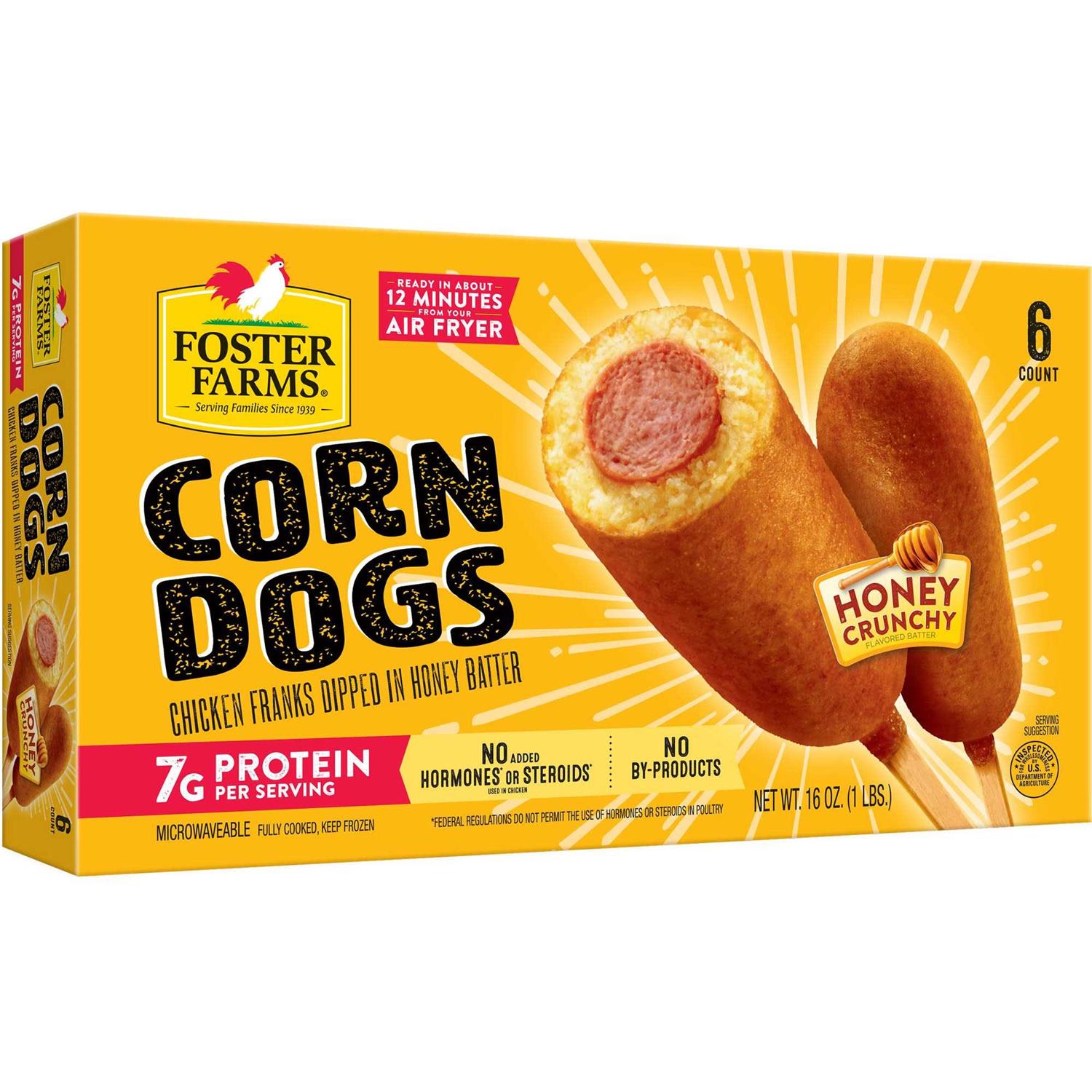 Foster Farms Corn Dogs Honey Crunchy Flavor - Healthber