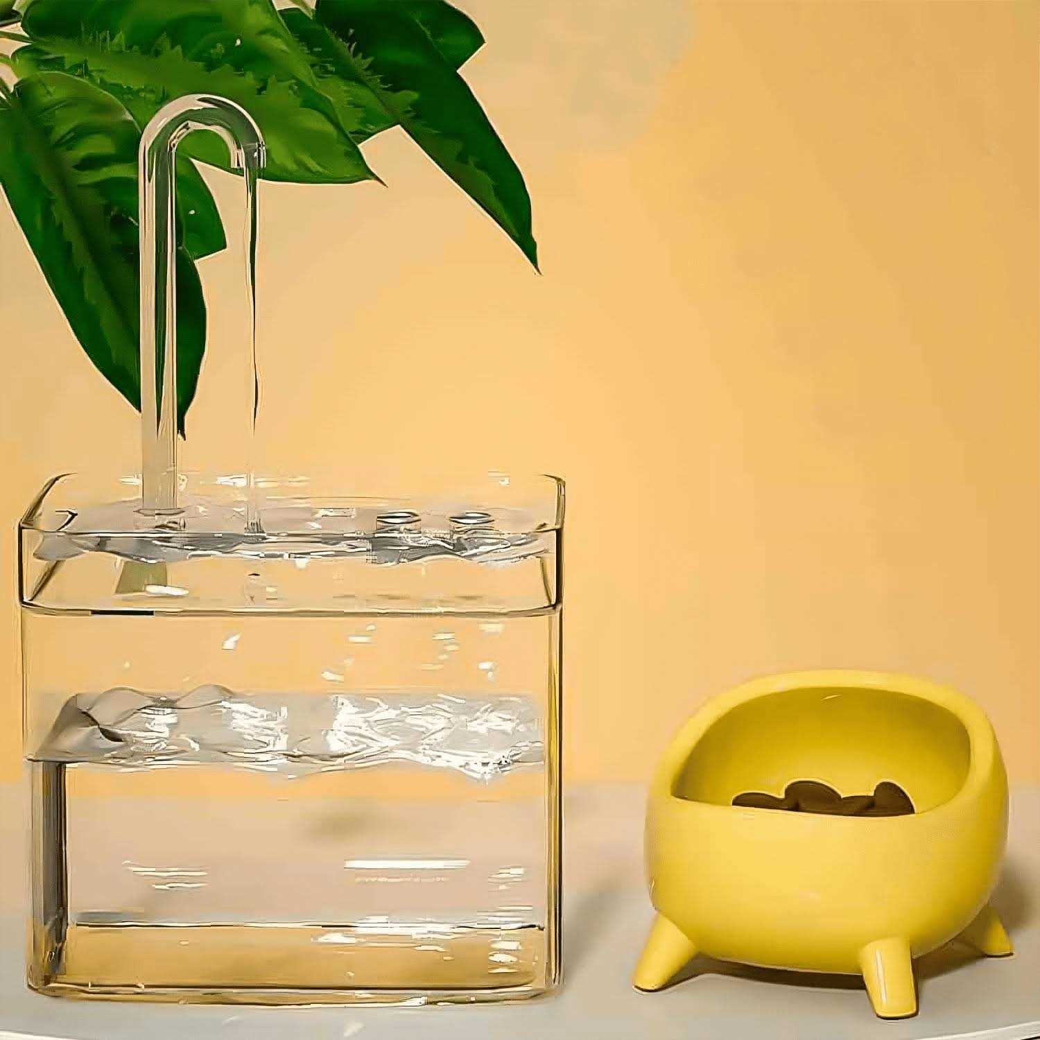 Pet Fountain Pet Water Fountain50oz/1.5L Cat Water Fountain Dog Automatic Water Dispenser with Filters ,fresh - Healthber