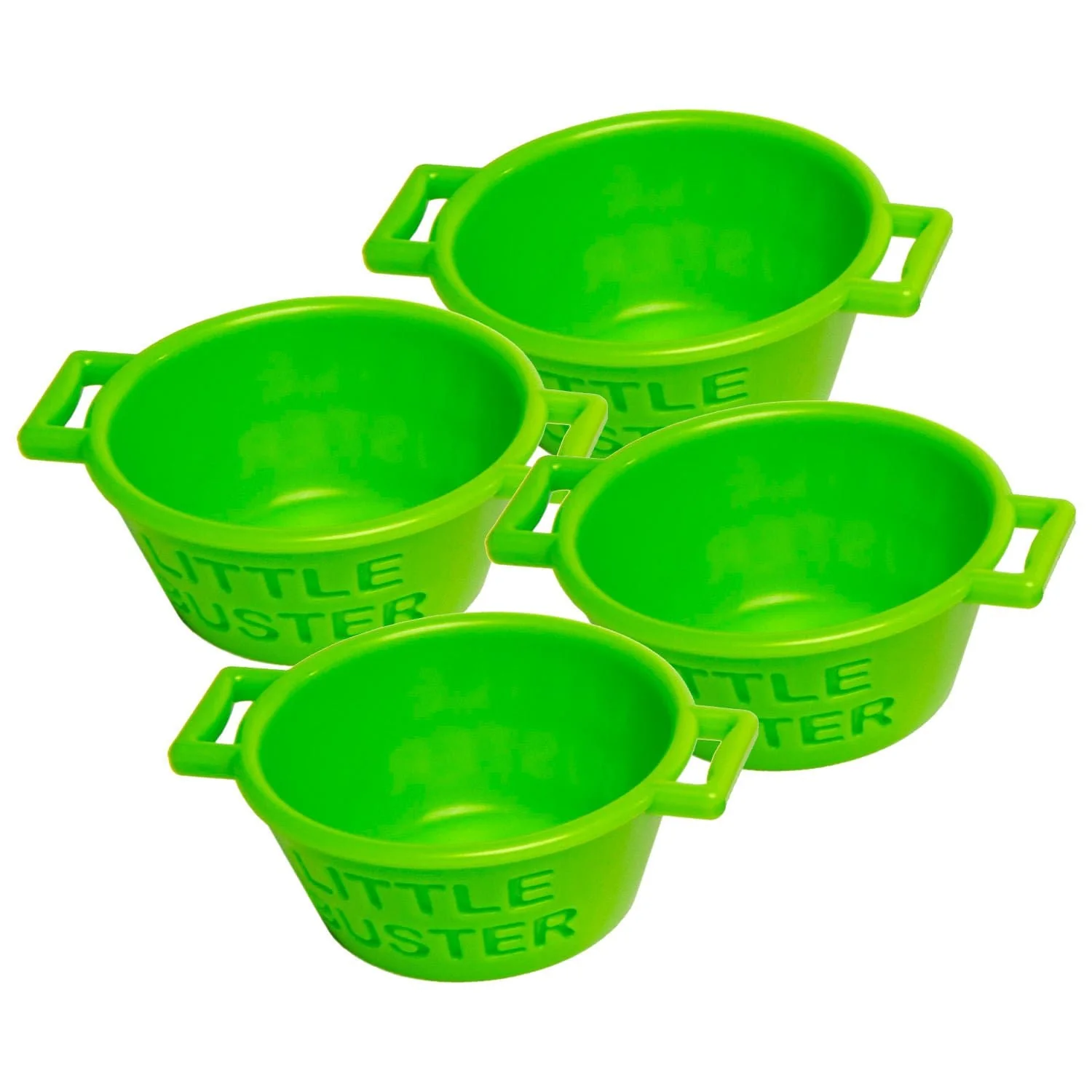 Little Buster Feed Pans, Green, 4 pk - Healthber