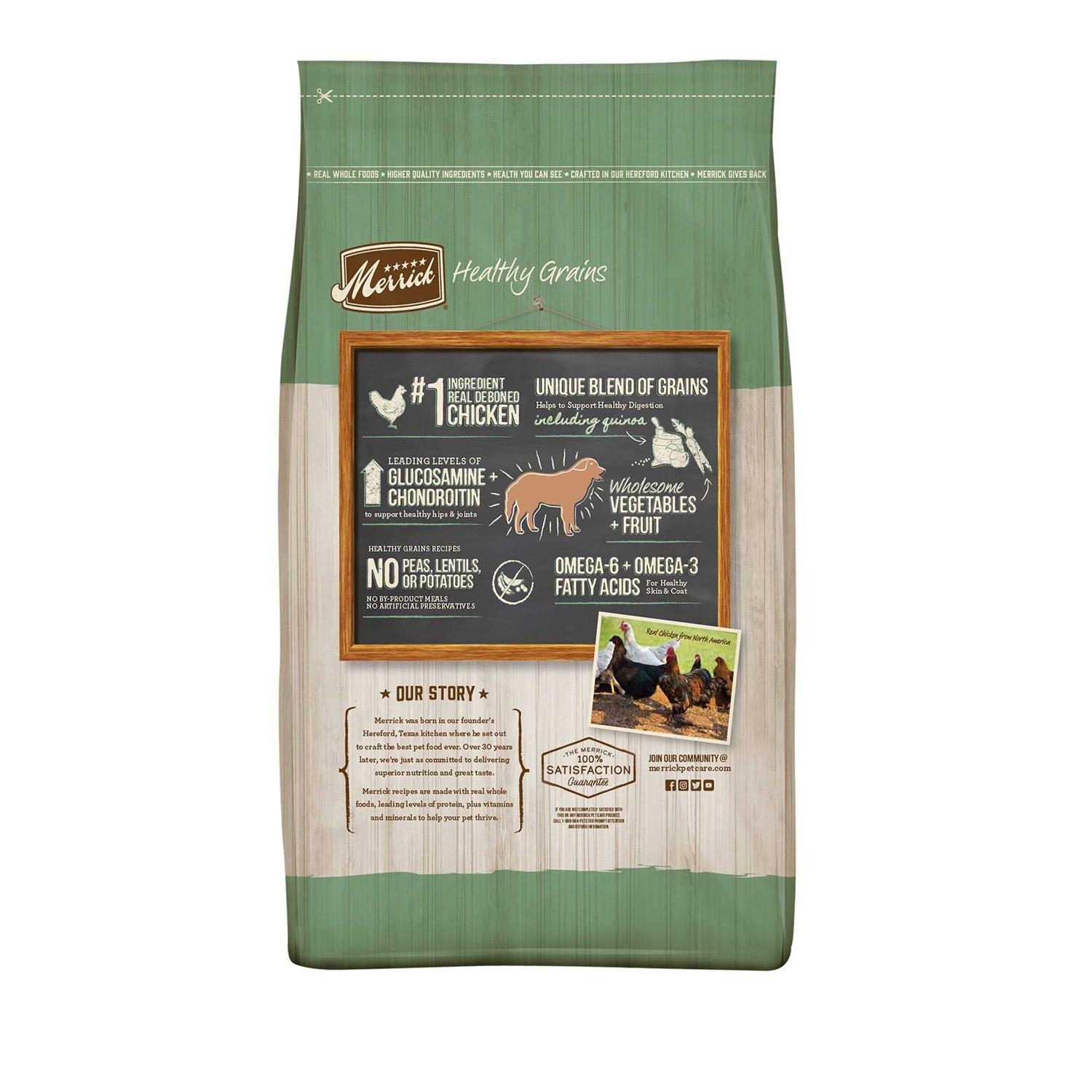 Merrick Healthy Grains Senior Dry Dog Food - Healthber