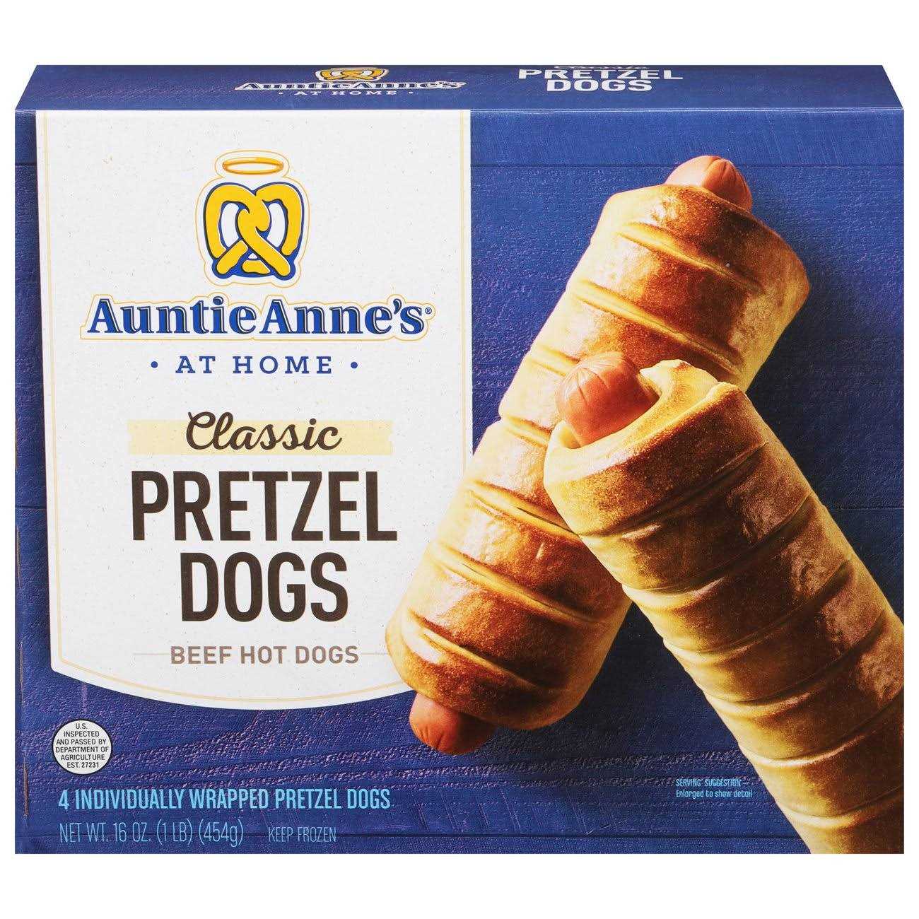 Auntie Anne’s All Beef Classic Pretzel Dogs - Healthber