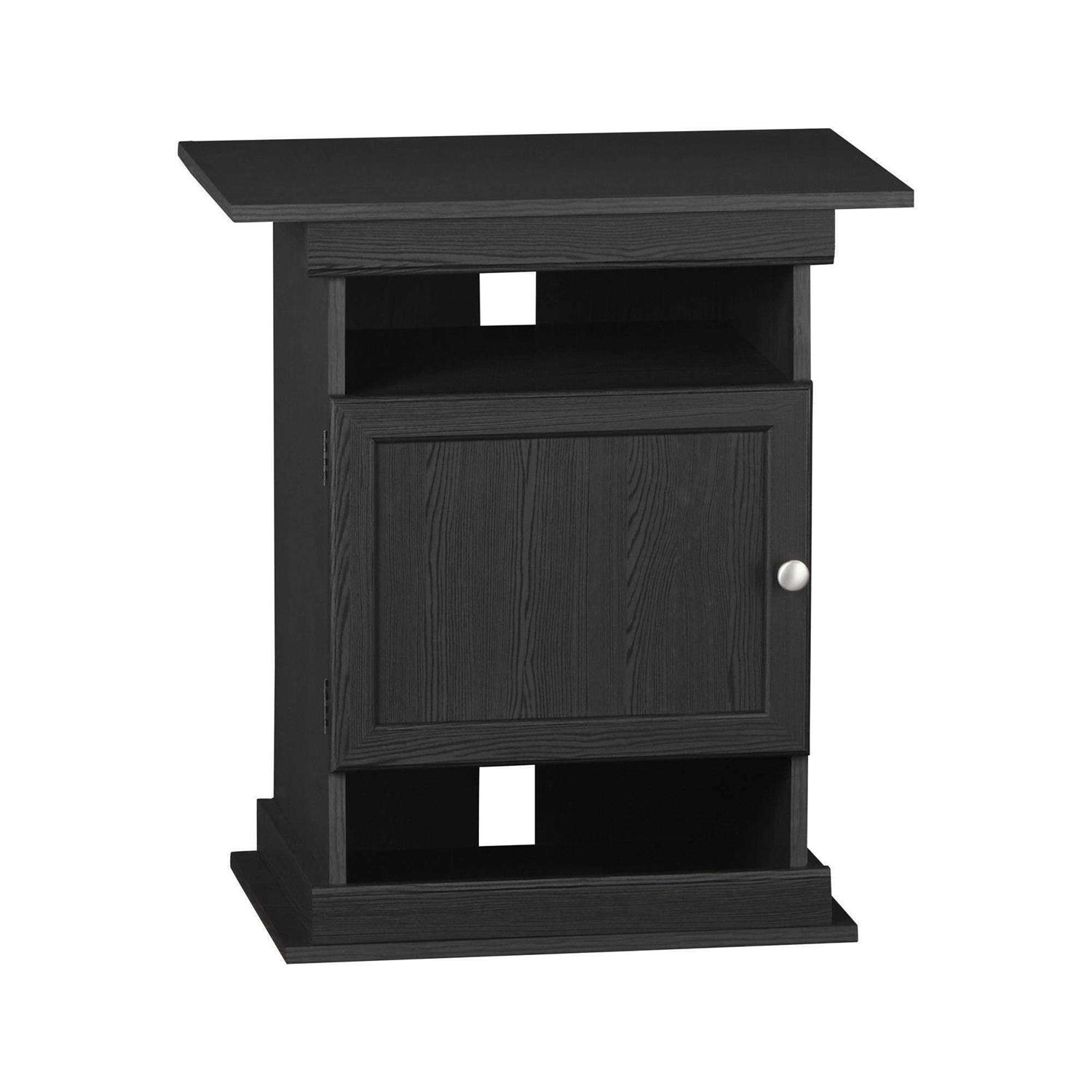 Ollie & Hutch Flipper 10/20 Gallon Aquarium Stand with Storage Black - Healthber