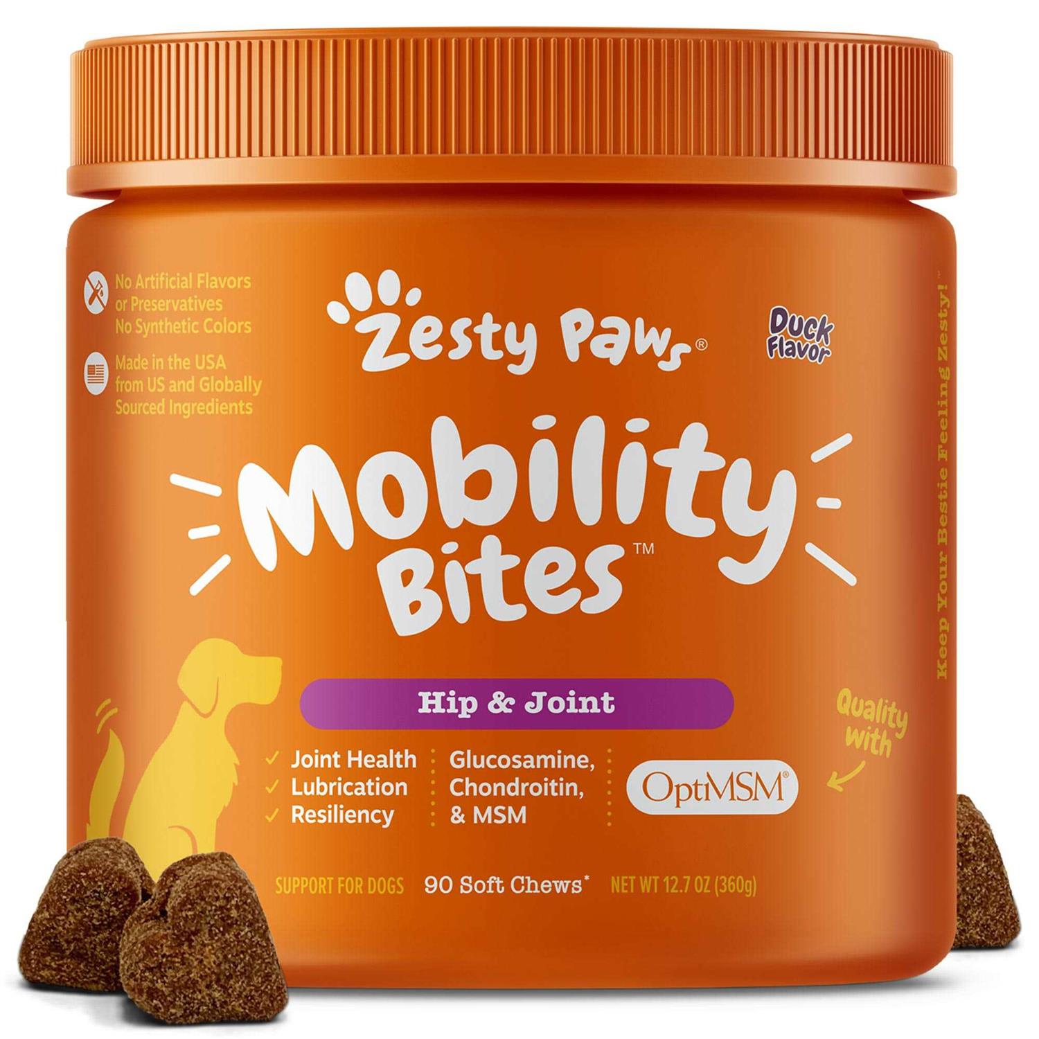 Zesty Paws Hip & Joint Mobility Bites for Dogs - Healthber