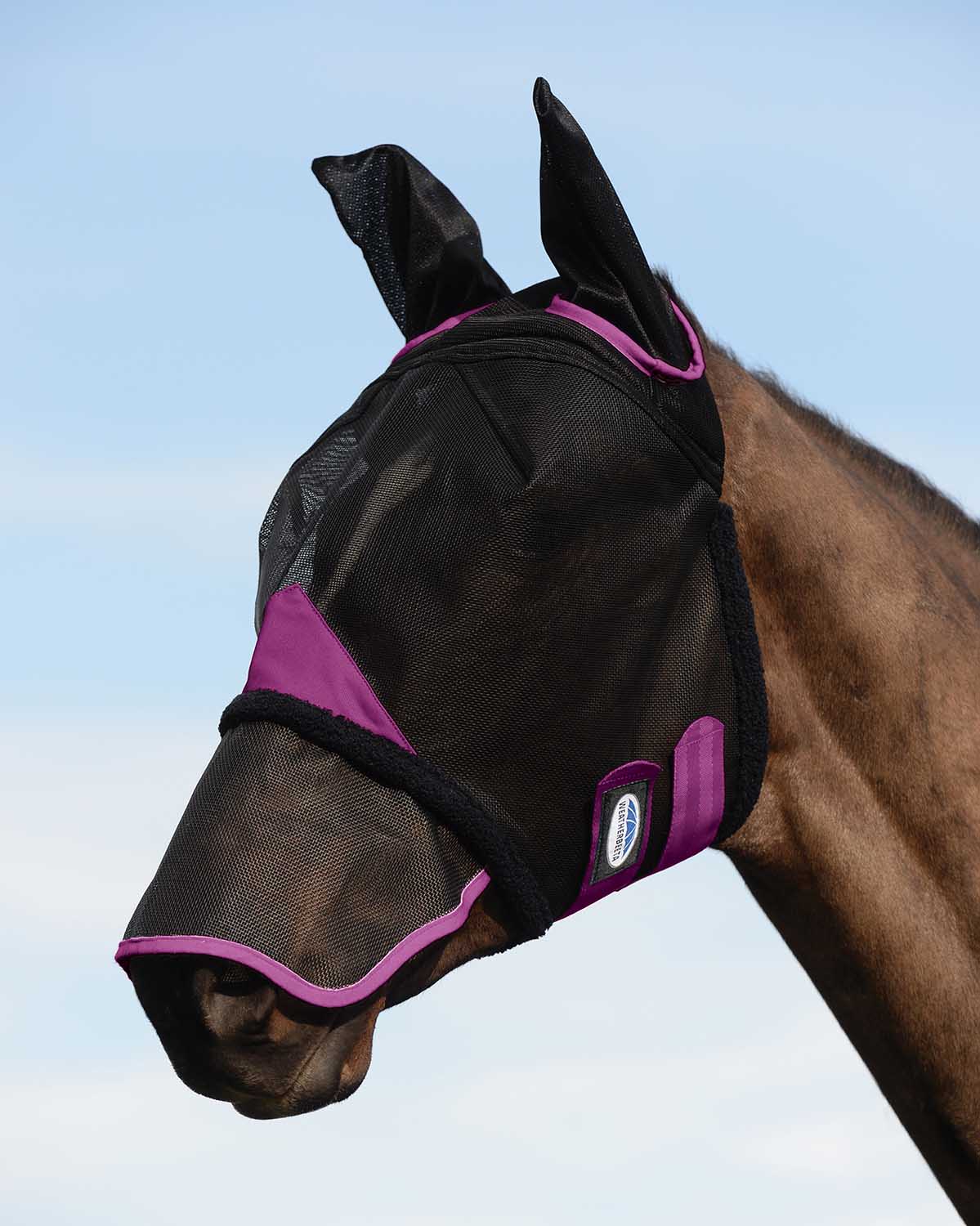 Weatherbeeta ComFITec Durable Mesh Horse Fly Mask w/ Ears & Nose - Healthber