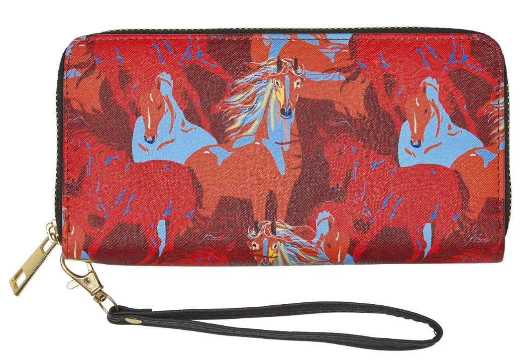 Colorful Horses Clutch Wallet - Healthber