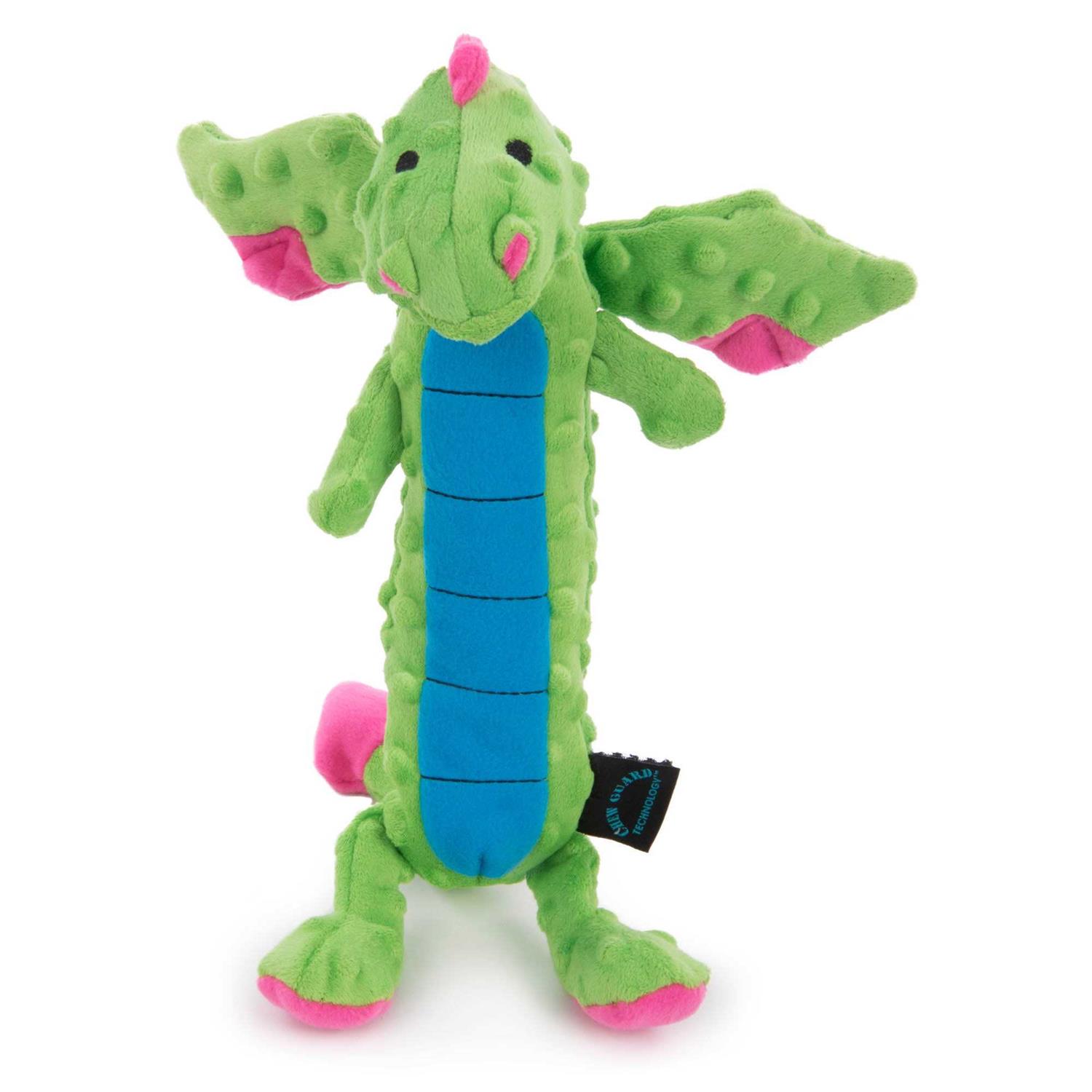 goDog Dragons Skinny Chew Guard Dog Toy - Healthber