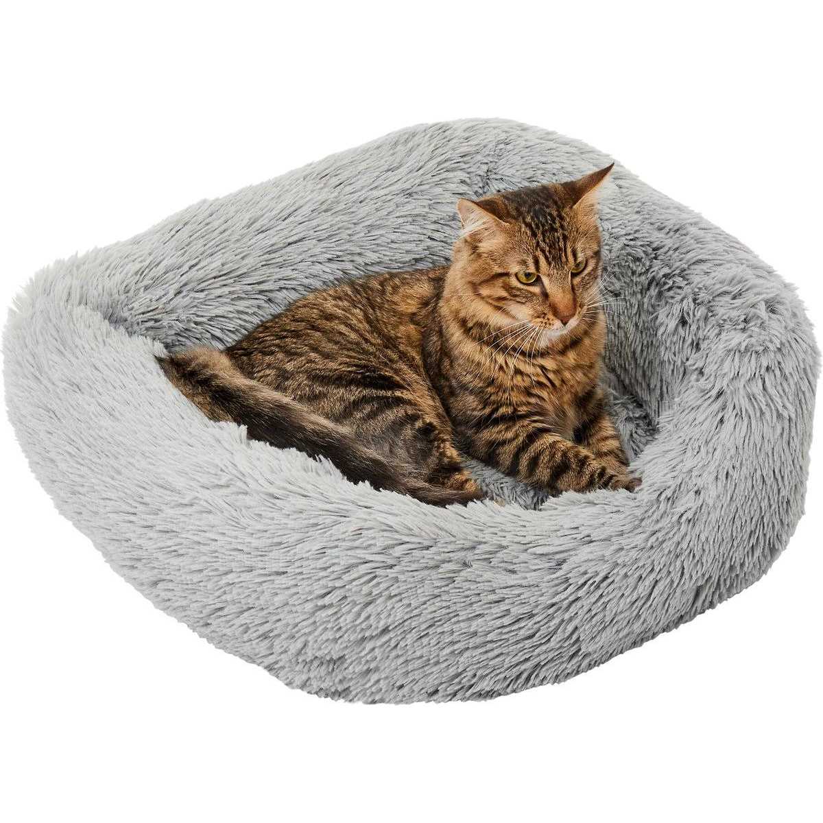 Frisco Orthopedic Rectangular Bolster Cat Dog Bed w/Removable COVER - Healthber