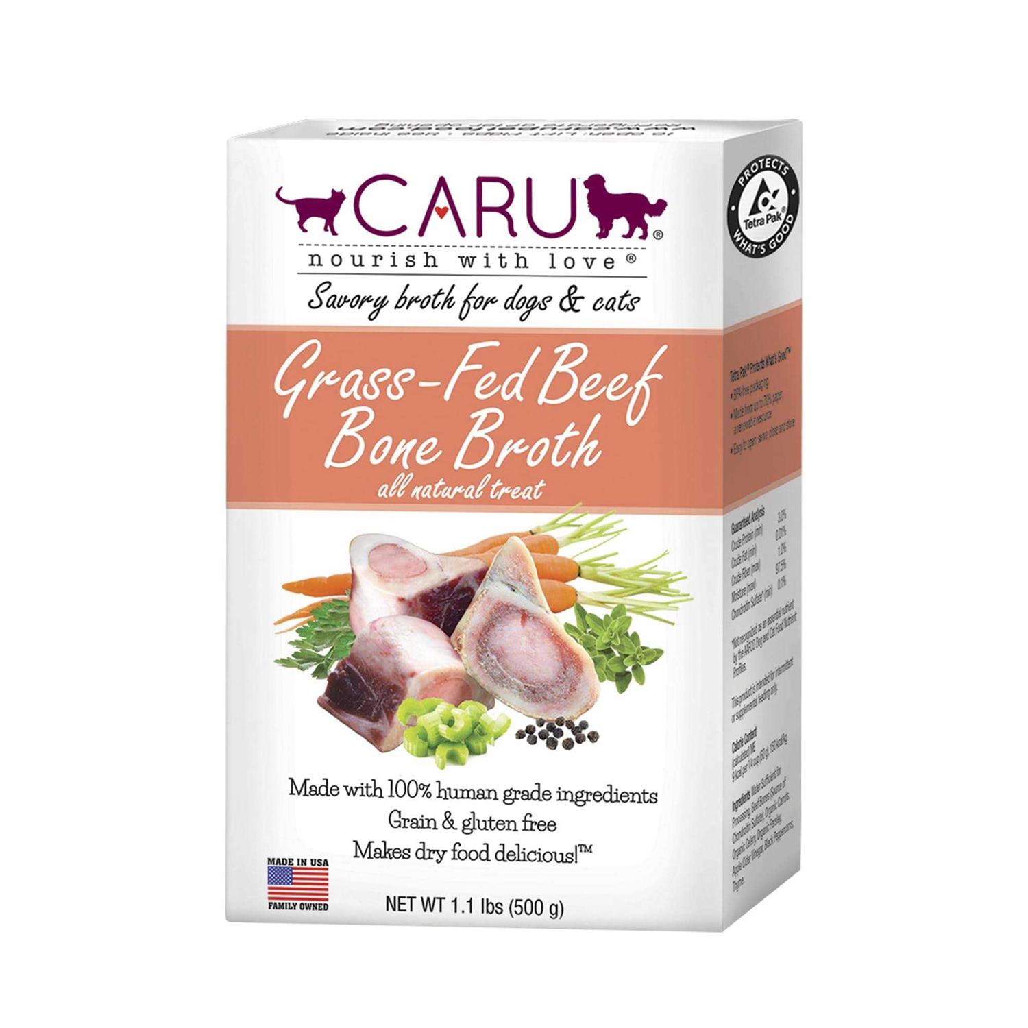 Caru Grass-Fed Beef Bone Broth for Dogs Cats - Healthber