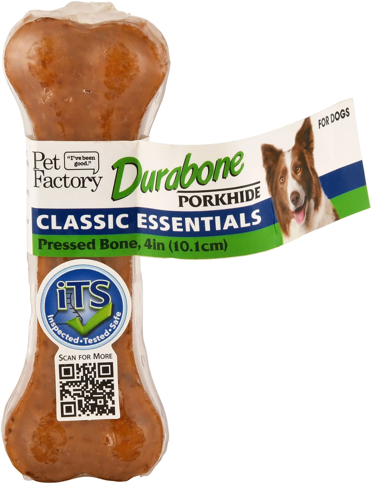 Classic Essentials Pressed Porkhide Durabone Chew - Healthber