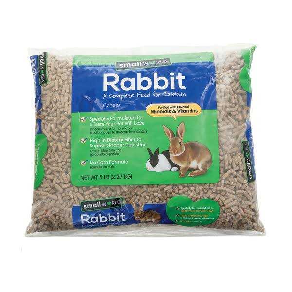 Small World Complete Rabbit Feed Fortified with Essential Minerals & Vitamins - Healthber