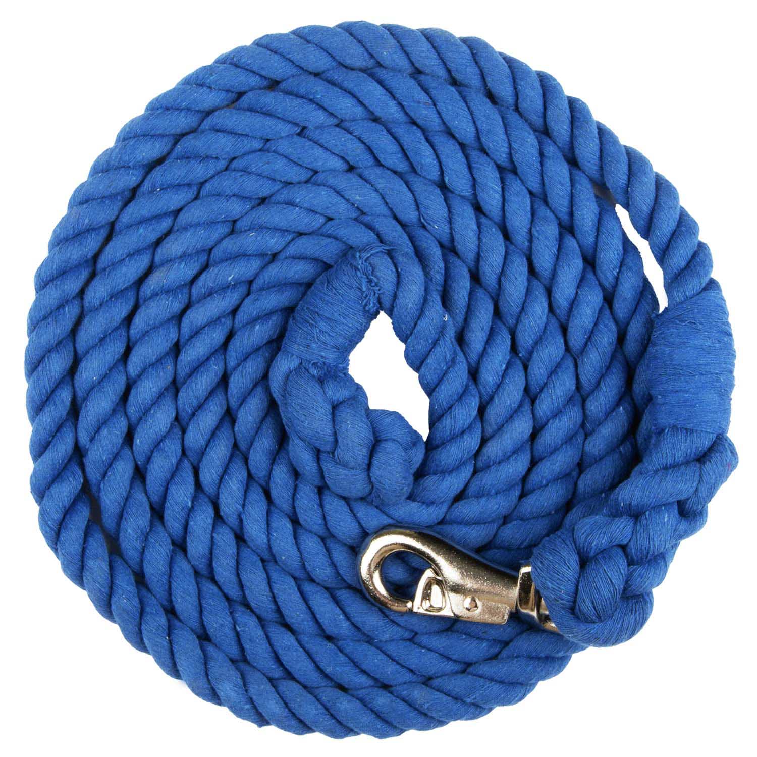 Colorful Cotton Horse Lead Ropes with Nickel Bull Snap, 10' L - Healthber