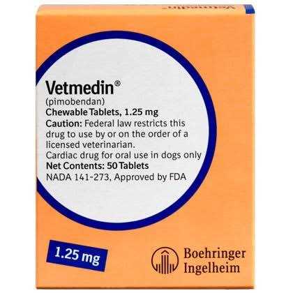 Vetmedin Chewable Tablets 1.25mg - Healthber
