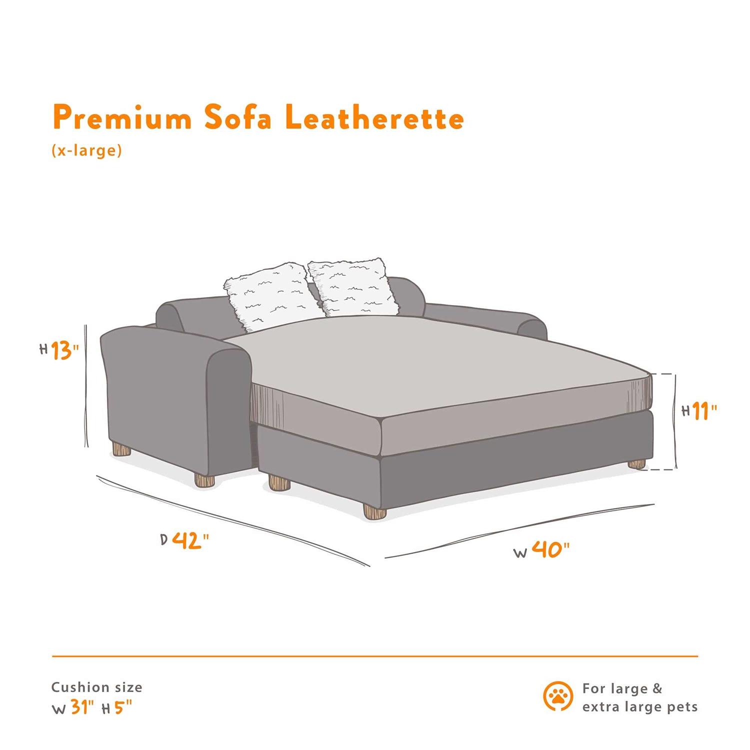 Moots Premium Leatherette Pets Sofa - Healthber