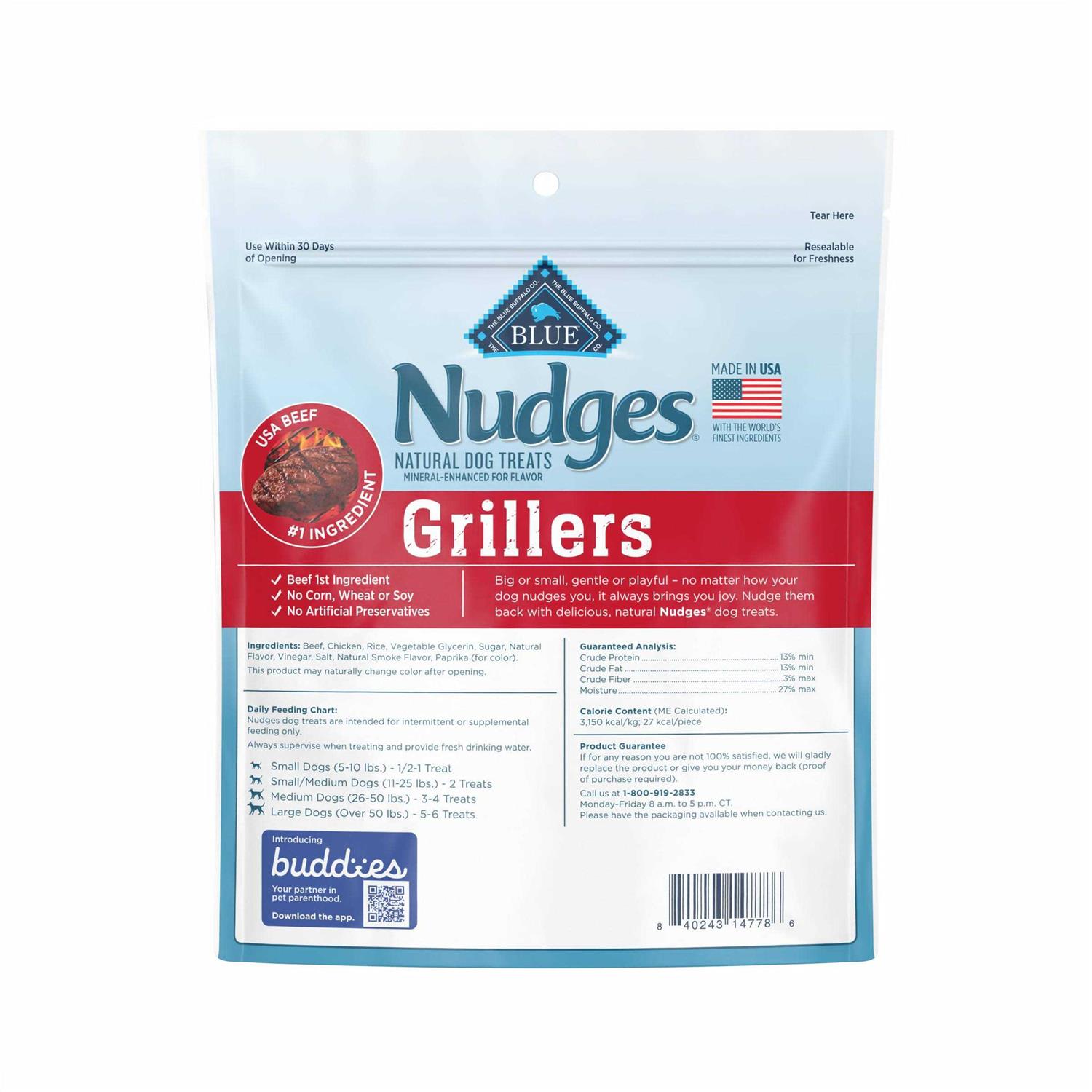Blue Buffalo Nudges Grillers Natural Dog Treats - Healthber