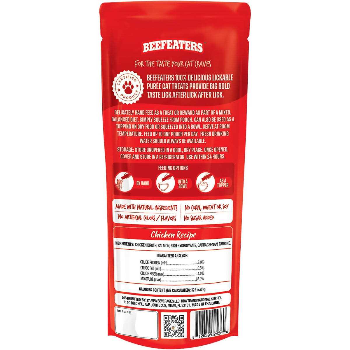 Beefeaters Lickables Puree Cat Treats - Healthber