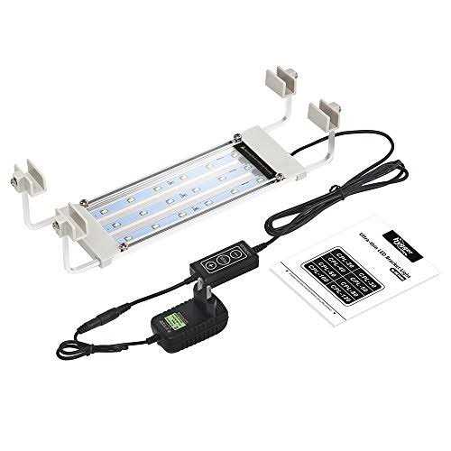 Hygger Auto On Off LED Aquarium Light Extendable 7 Colors Full Spectrum Light Fixture for Freshwater Planted Tank Build - Healthber