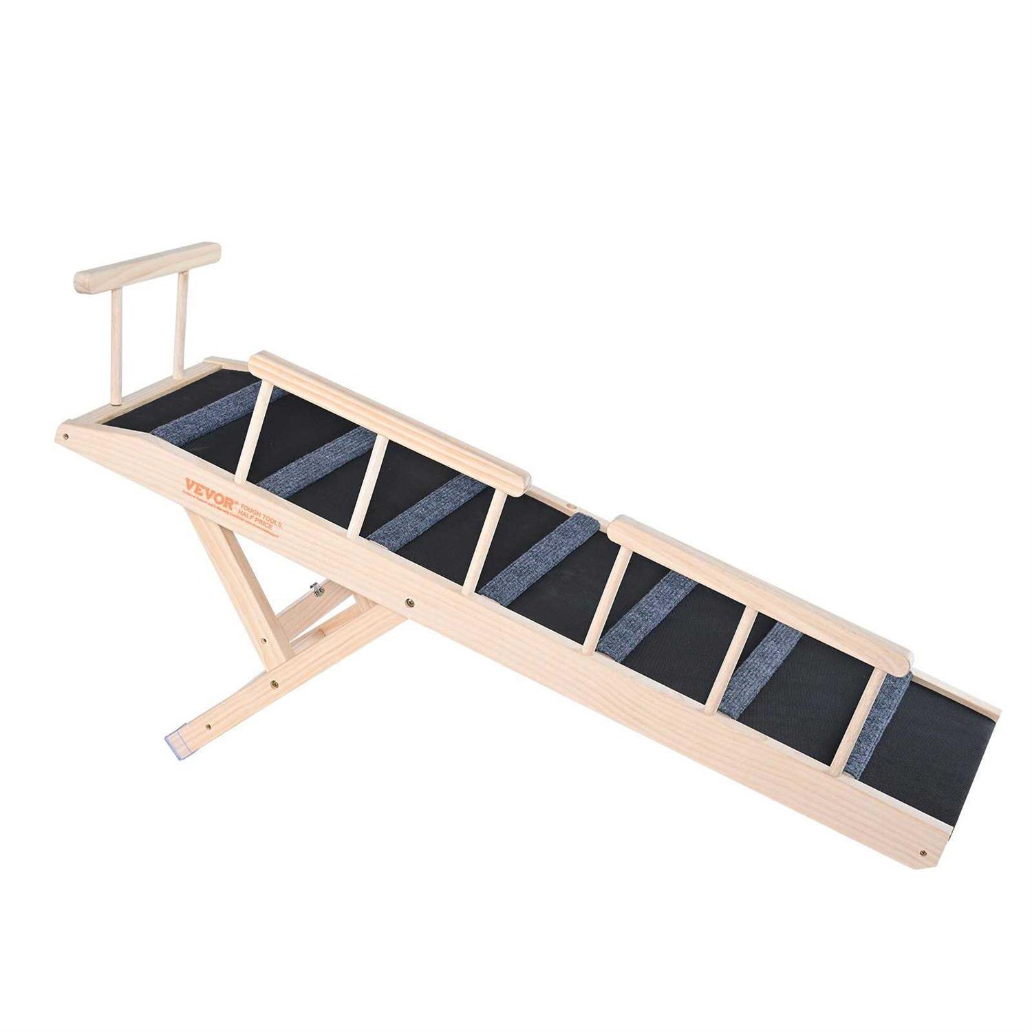 VEVOR Dog Ramp Folding Pet Ramp for Bed Adjustable Dog Ramp for Small - Healthber