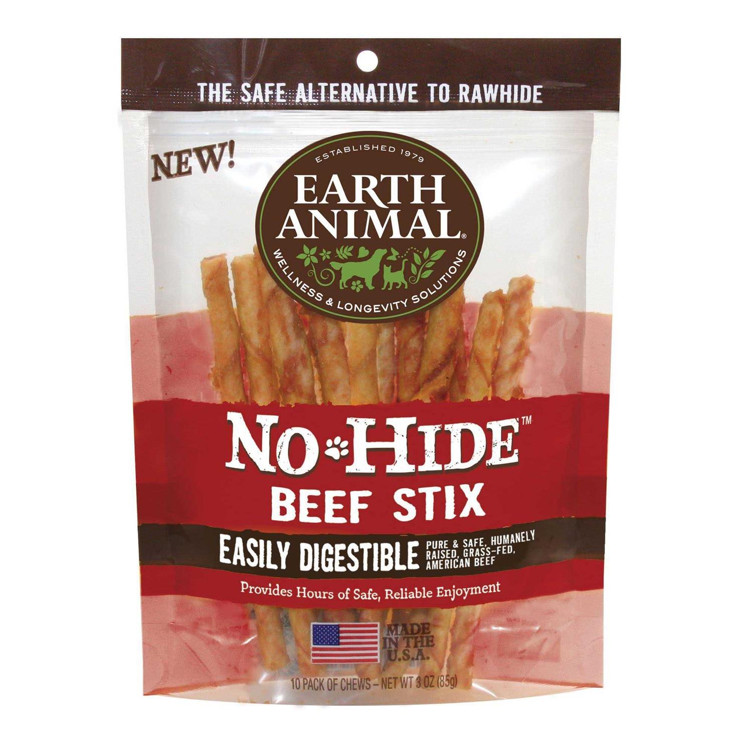 Earth Animal No Hide Beef Stix - Healthber
