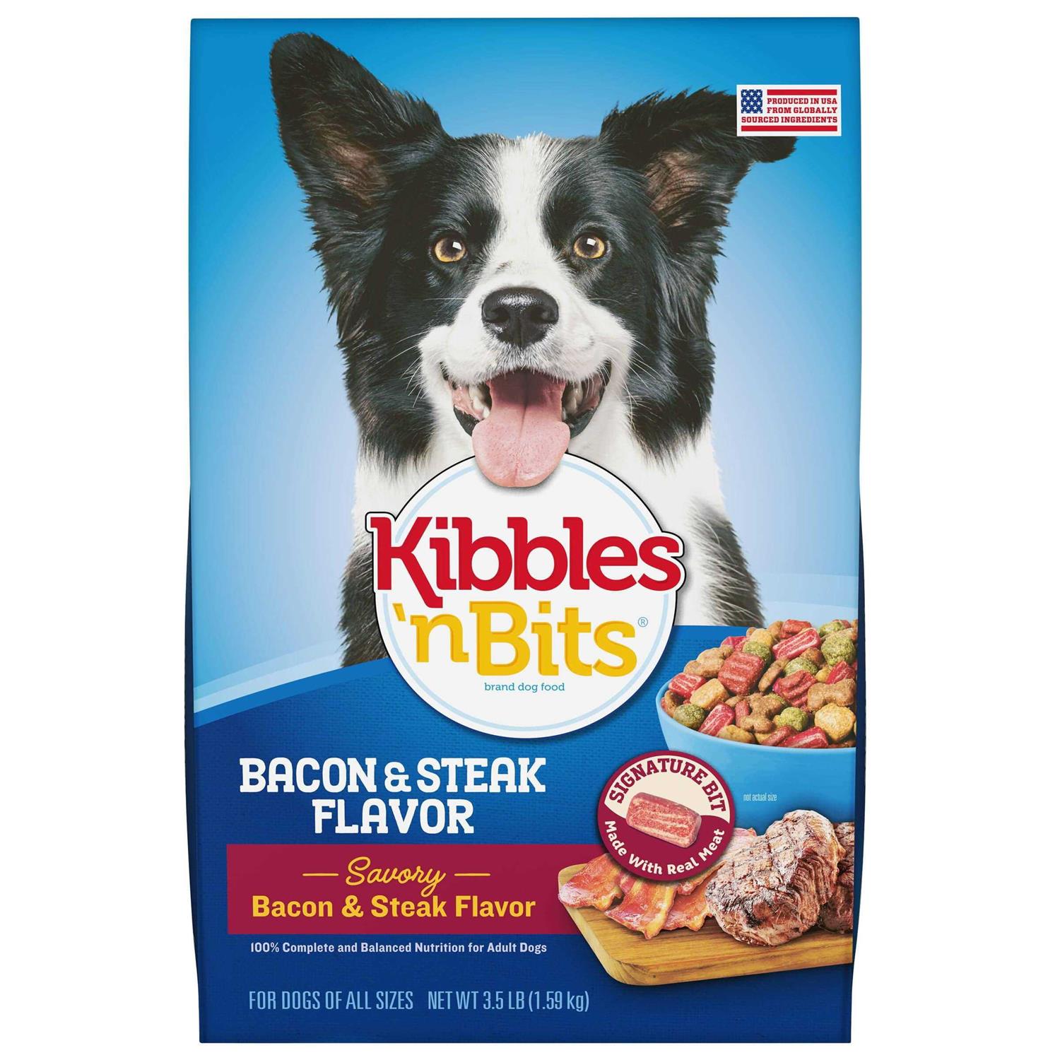 Kibbles ‘n Bits Bacon & Steak Dry Dog Food - Healthber
