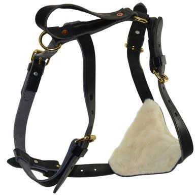 Signature k-9 Leather Tracking Harness - Healthber