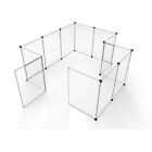 Tespo Pet Playpen, Portable Large Plastic Yard Fence Small Animals, Puppy Kennel Crate Fence Tent, 28 X 20 Inch, White, 12 Panels - Healthber