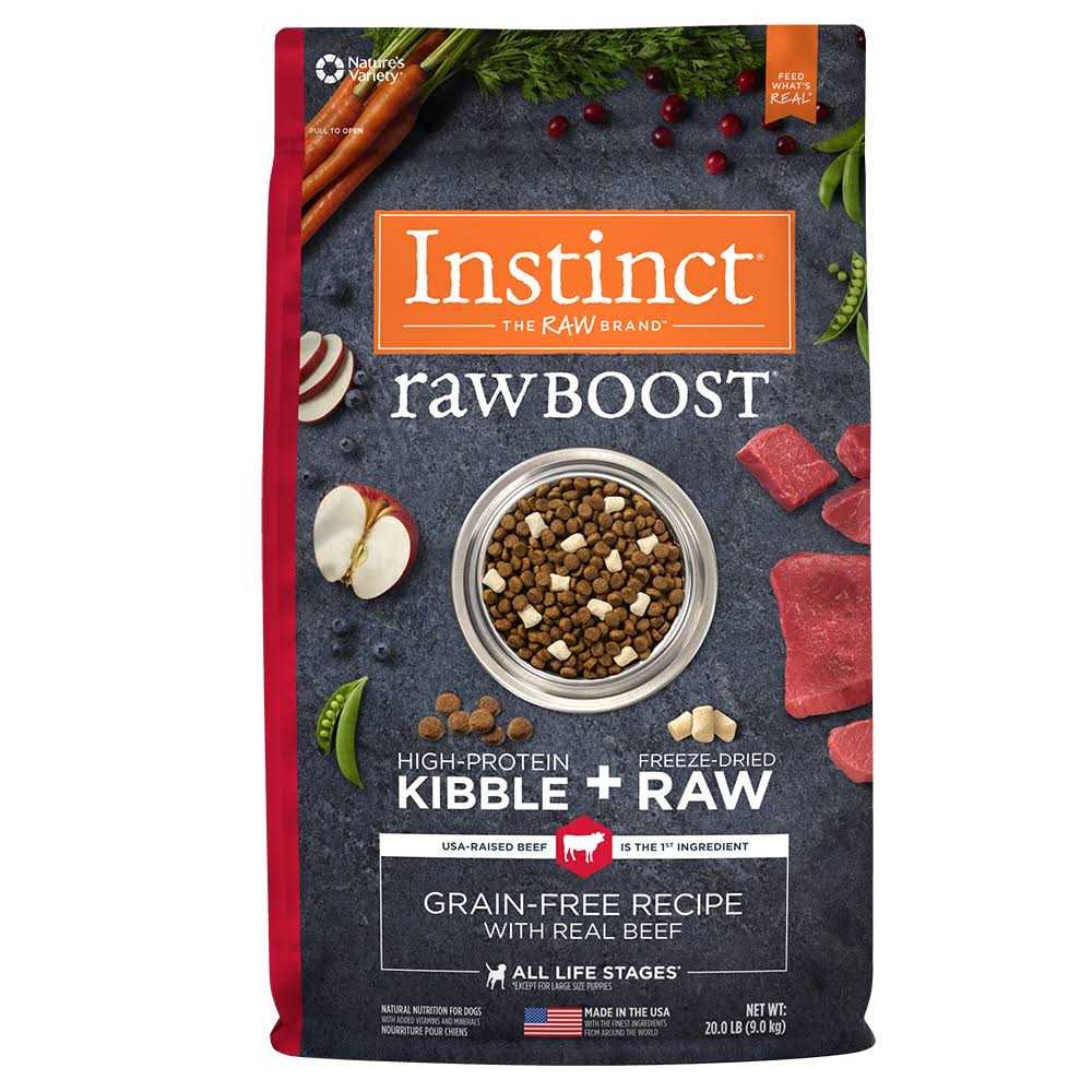 Instinct Raw Boost Grain Free Recipe with Real Beef Natural Dry Dog Food - Healthber