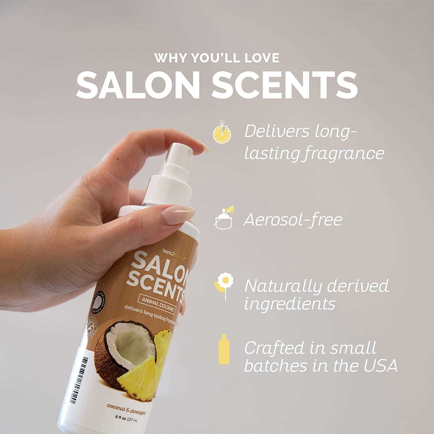 Bark2Basics Salon Scents Pet Cologne 8 oz - Healthber