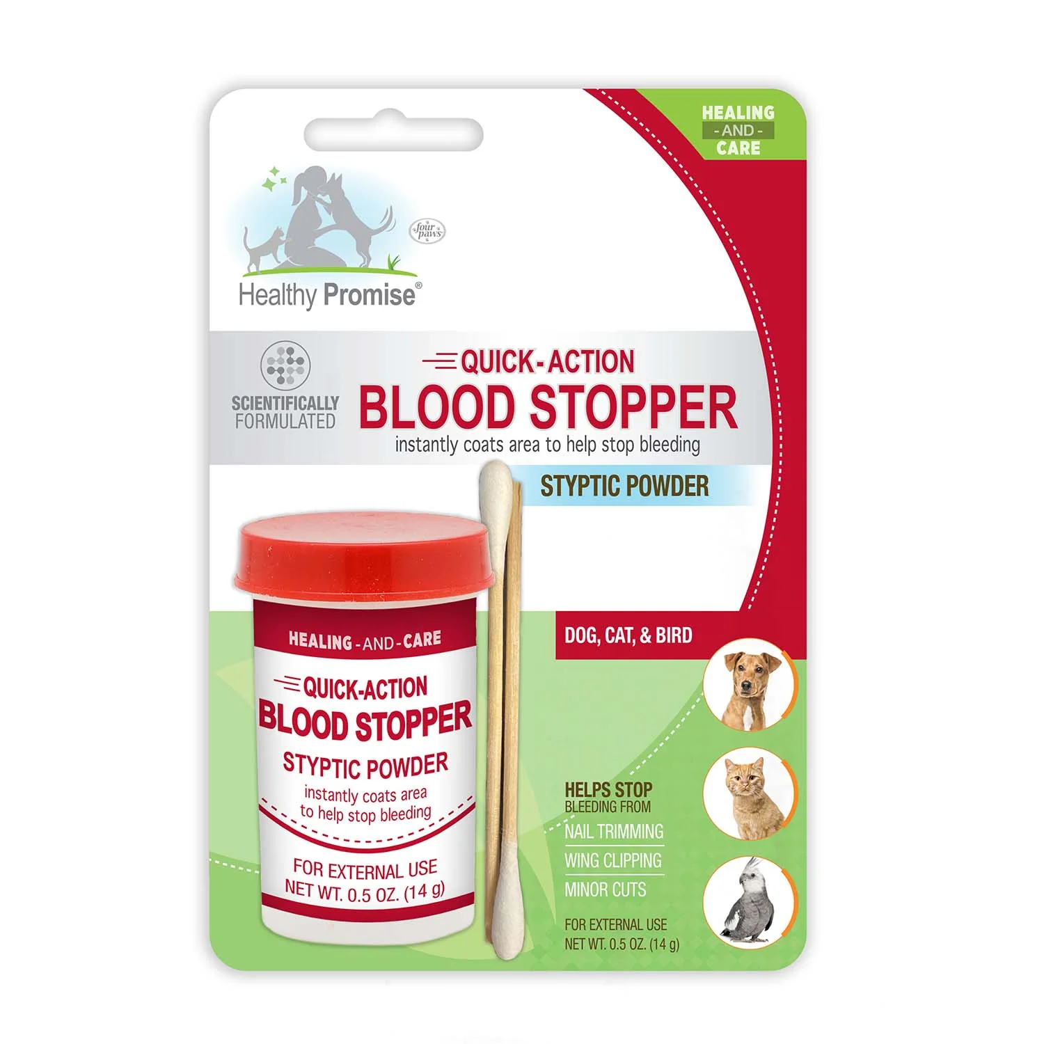 Healthy Promise Quick-Action Pet Blood Stopper Styptic, 0.5 oz - Healthber
