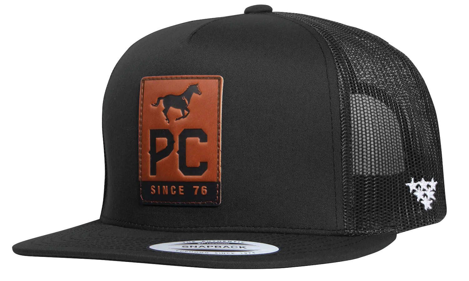 PC Flat Trucker Hat, Black - Healthber