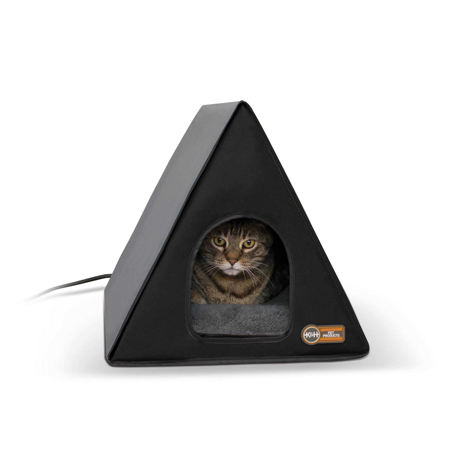 K&H Pet Products Heated A-Frame Cat House - Healthber