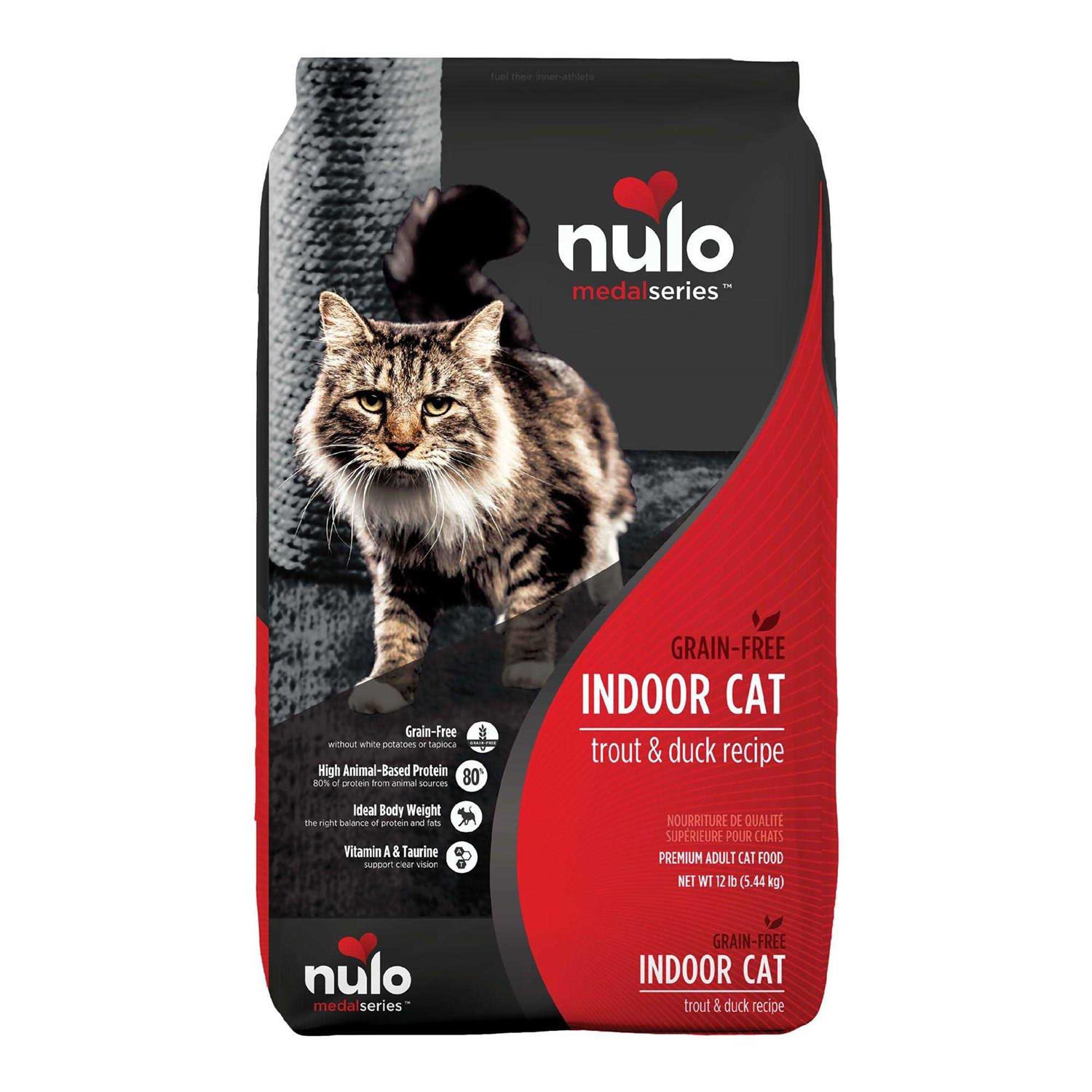 Nulo Grain Free Trout & Duck MedalSeries Dry Adult Cat Food - Healthber