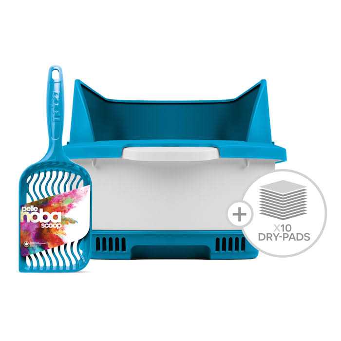 Noba Cateco Odor-Eliminating Cat Litter Box Starter Kit - Healthber