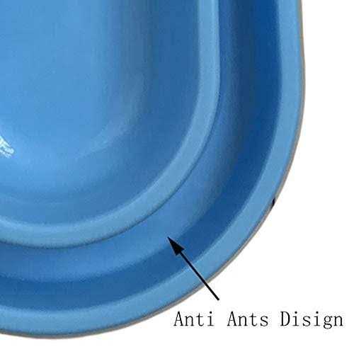 Ant Away Cat Dog Pet Food Bowl 32 Oz Food Water Bowls Dish for Small Medium Size Dogs Cats by With You6688 - Healthber