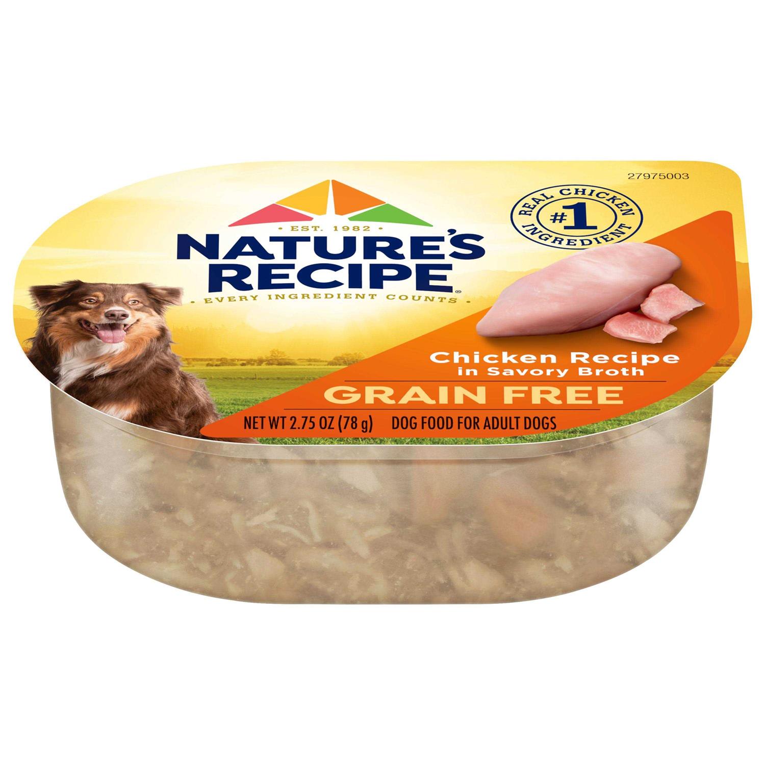 Nature’s Recipe Grain Free Chicken Recipe in Broth Wet Dog Food - Healthber