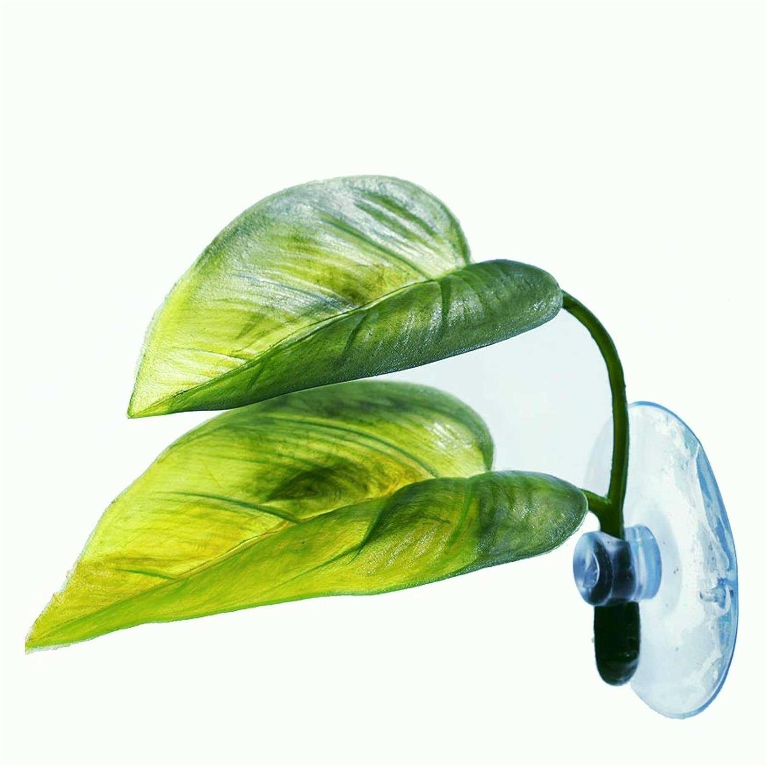 Betta Fish Leaf Pad Simulating The Natural Habitat for Betta Spawning Grounds Breeding Resting Bed Plastic Suction Cup - Healthber