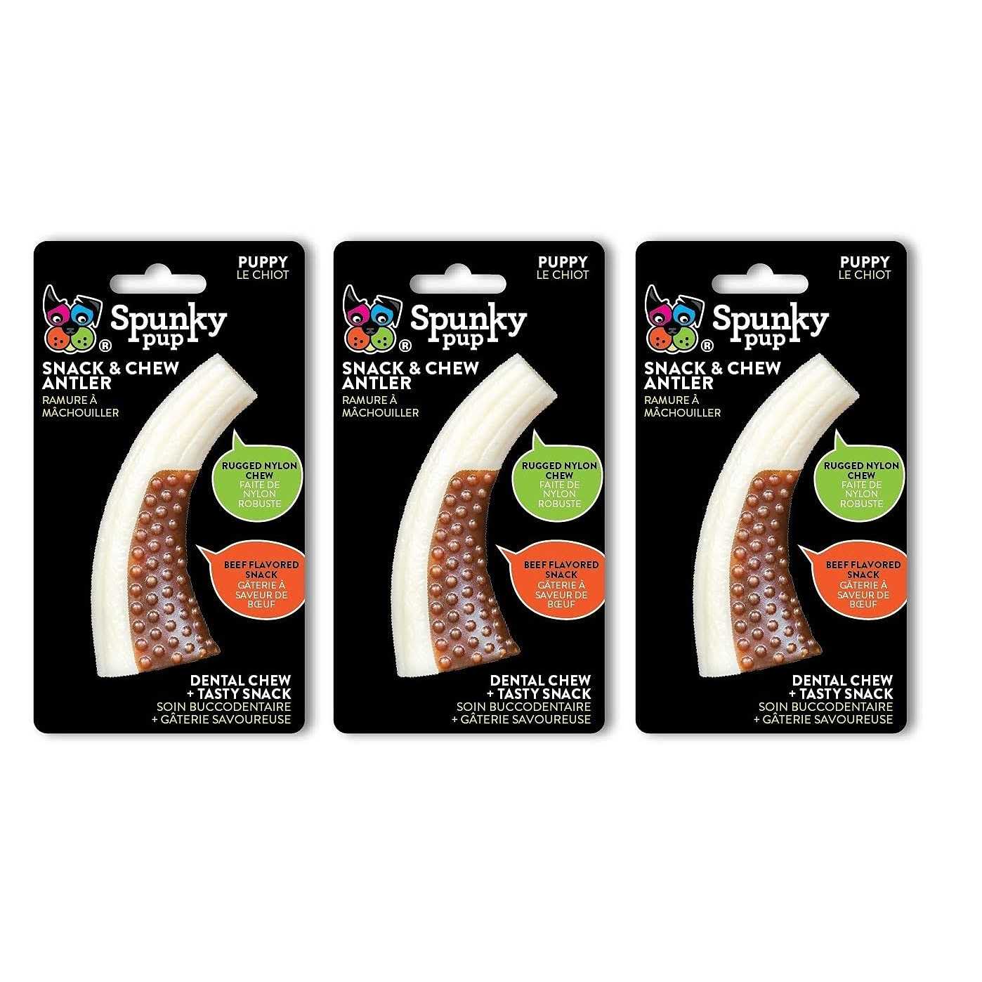 Spunky Pup Snack & Chew Antler - Healthber