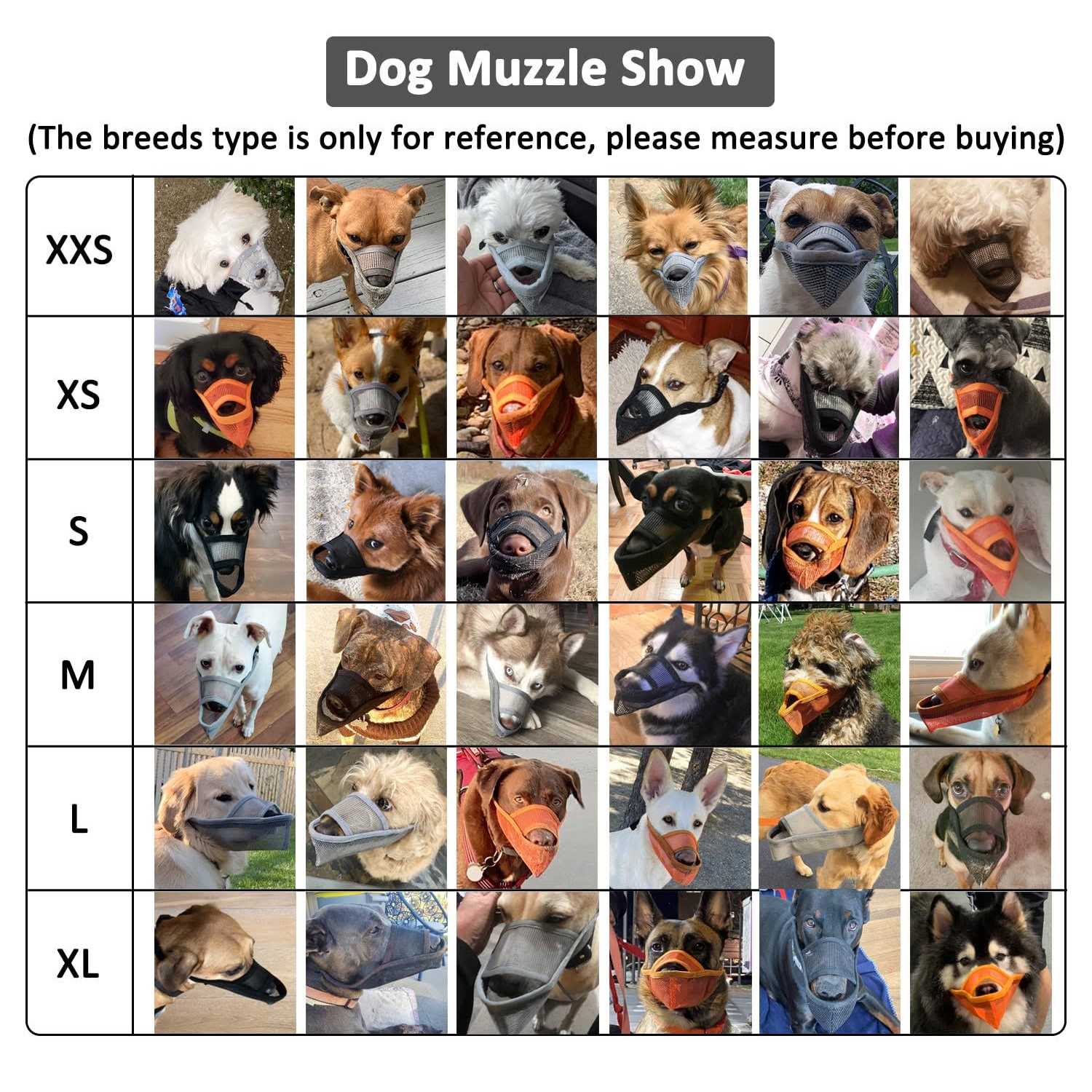 Crazy Felix Nylon Dog Muzzle for Small Medium Large Dogs, Air Mesh Breathable and Drinkable Pet Muzzle for Anti-Biting Anti-Barking Licking - Healthber