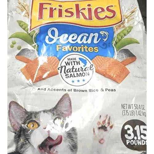 Friskies Ocean Favorites Dry Cat Food With Natural Salmon - Healthber