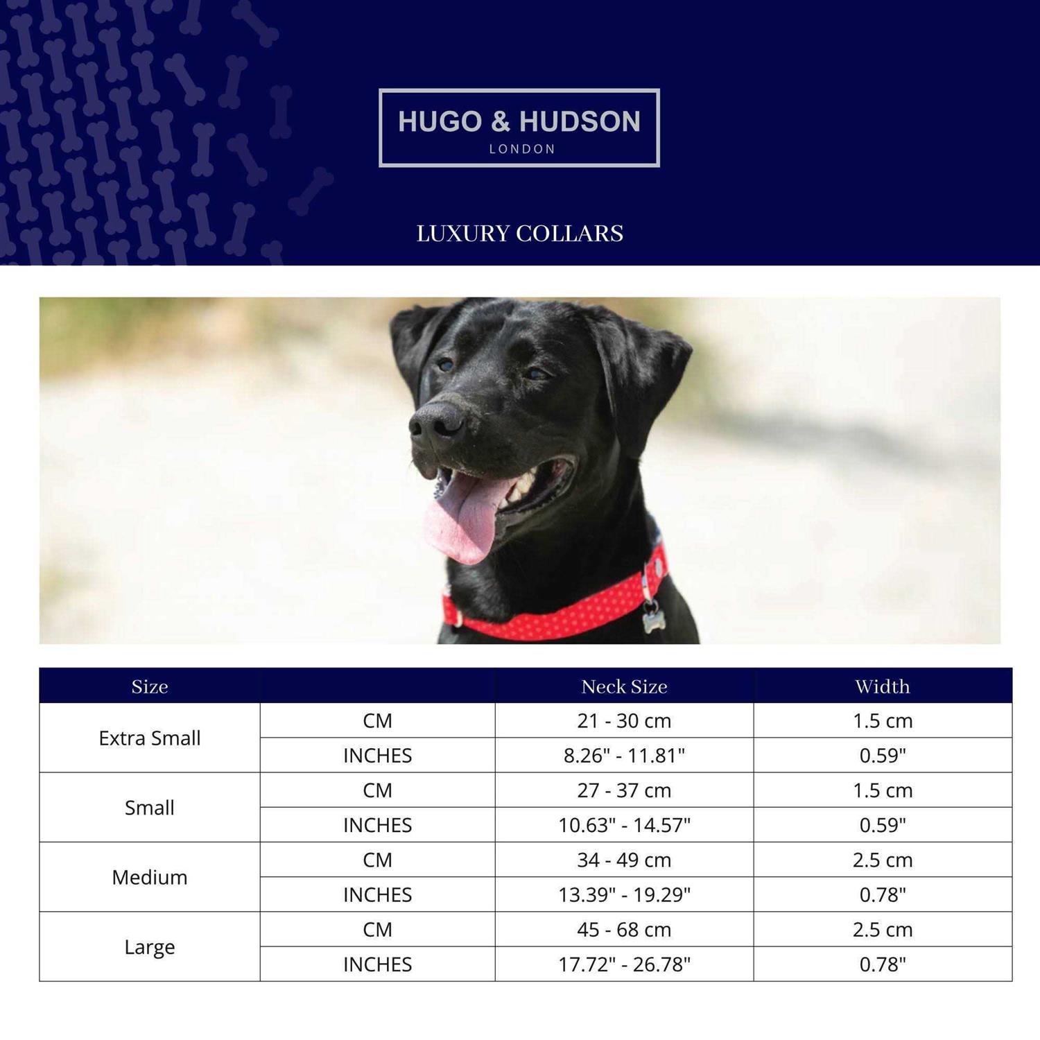 HUGO & HUDSON Fabric Nylon Dog Collar - Healthber
