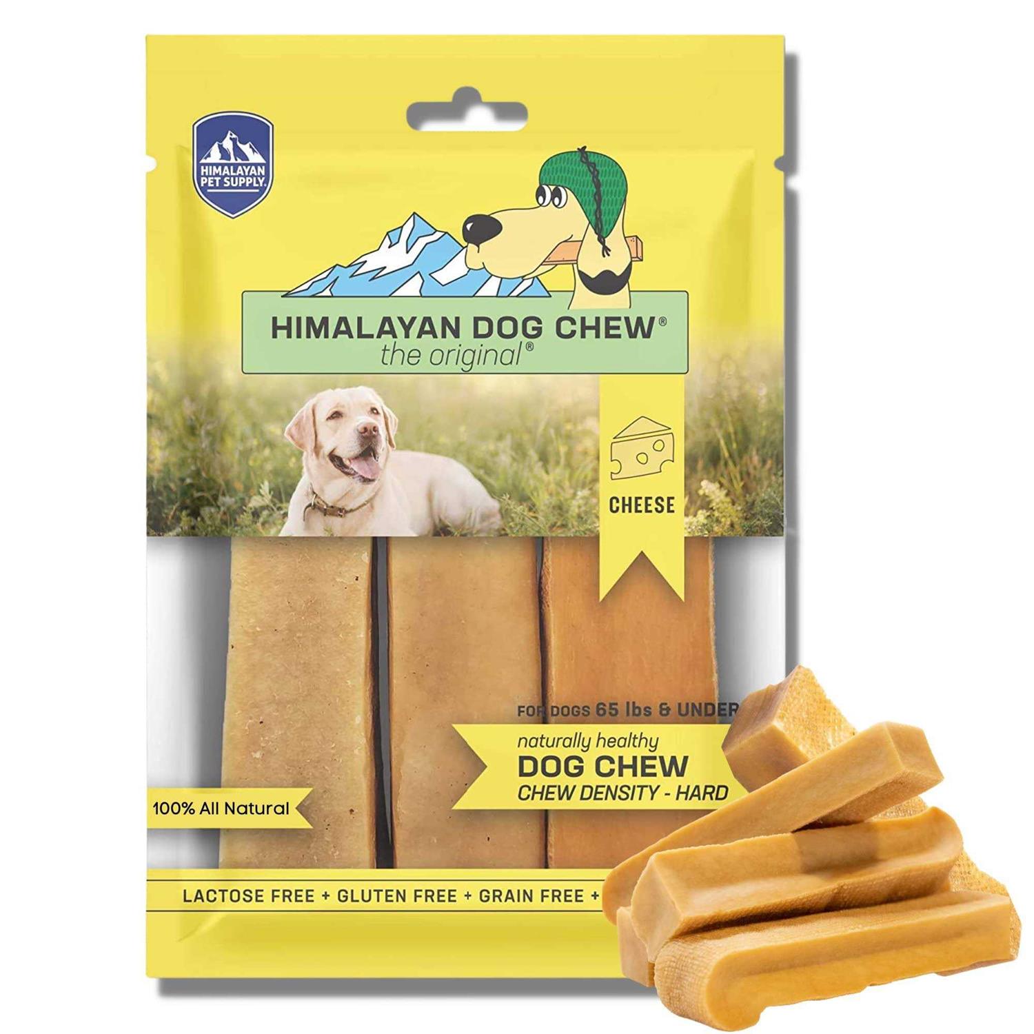 Himalayan Dog Chew Original Yak Cheese Dog Chews, 100% Natural, Long Lasting, Gluten Free, Healthy & Safe Dog Treats, Lactose & Grain Free, Protein - Healthber