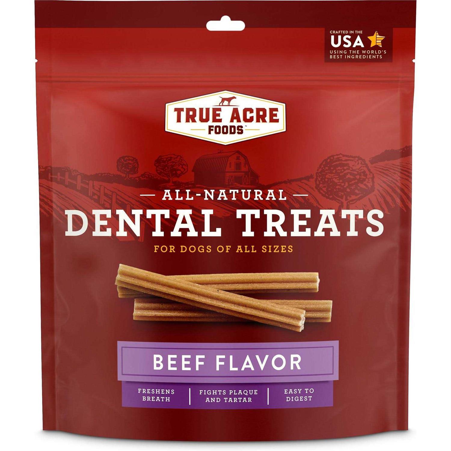 True Acre Foods All-Natural Dental Chew Sticks - Healthber