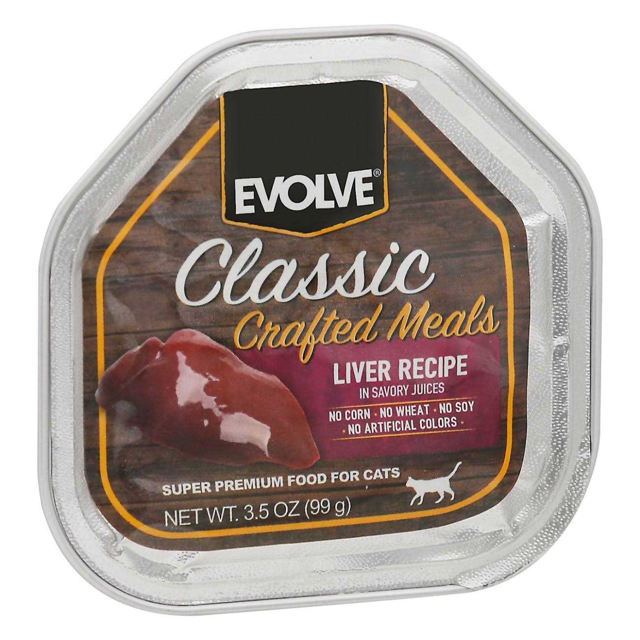 Evolve Classic Crafted Meals Liver Recipe Wet Cat Food - Healthber