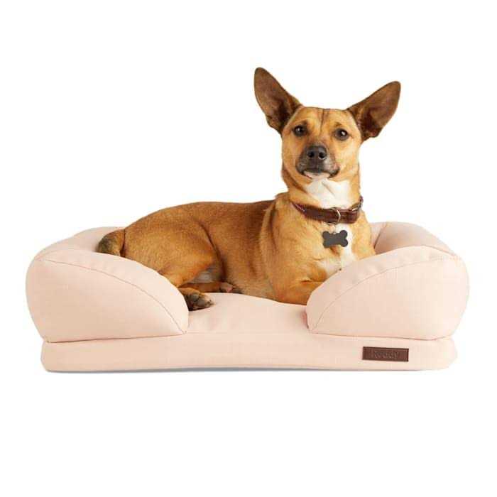 Reddy Durable Recycled Fabric Pink Dog Bed - Healthber