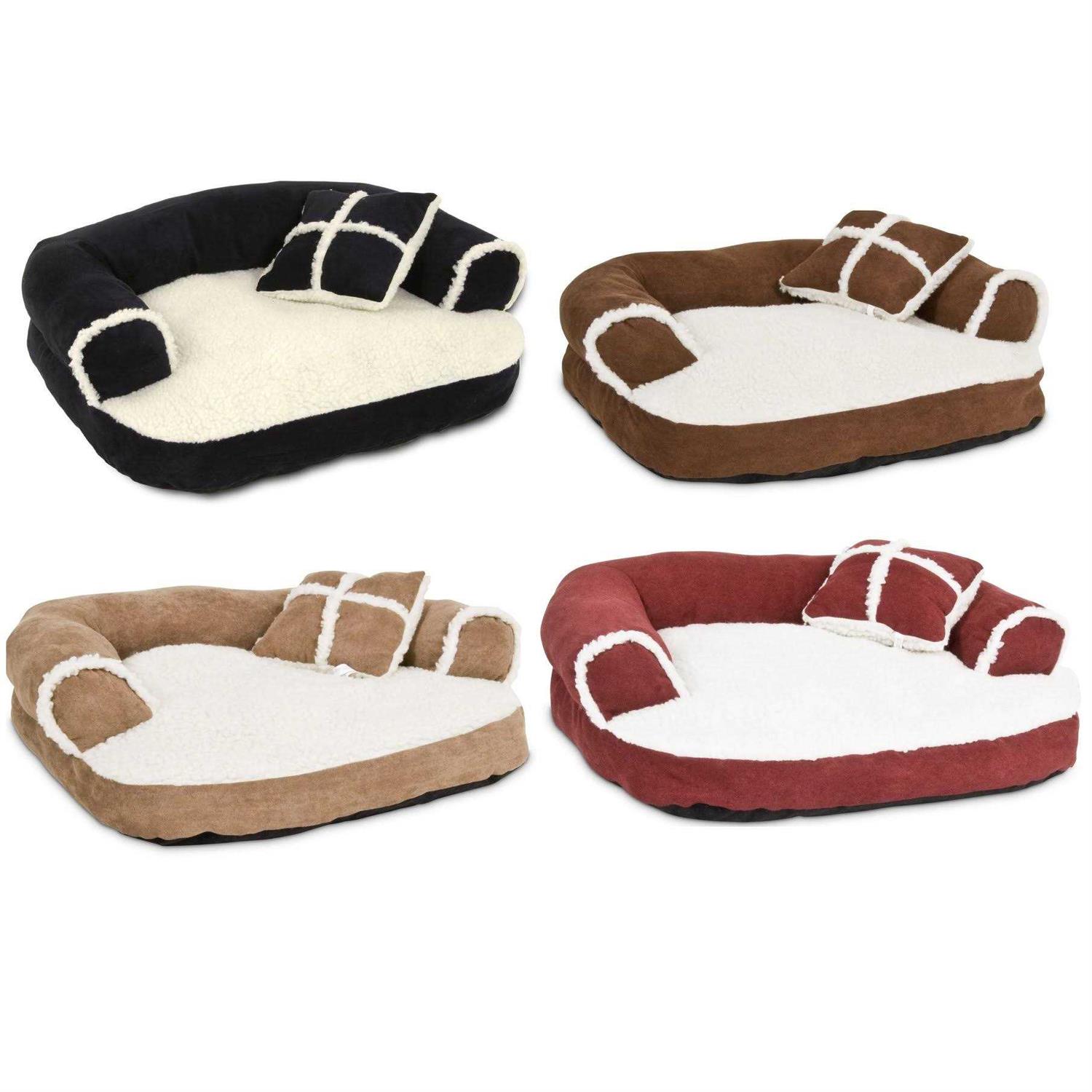 Petmate Aspen Pet Sofa Bed with Pillow - Healthber